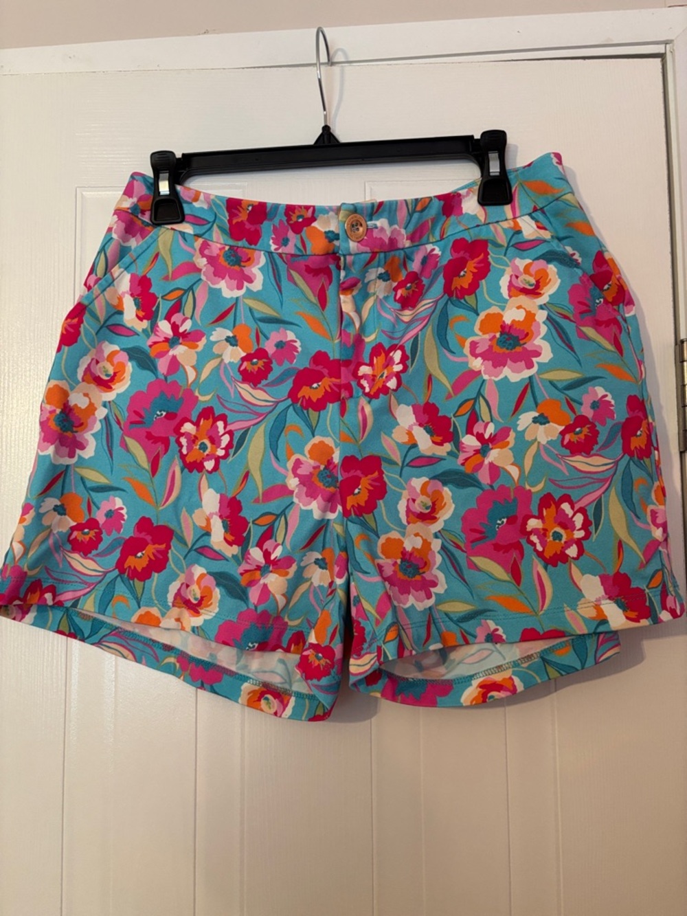Floral Turquoise Women's Bermuda Shorts